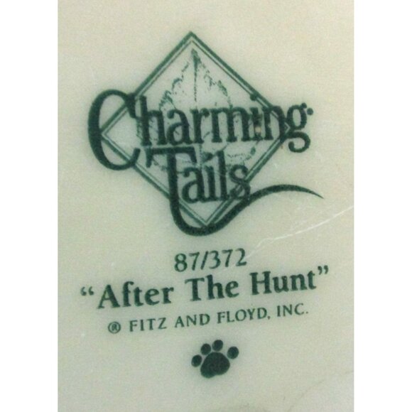 Fitz Floyd Charming Tails Binkey Bunny Figurine  - After the Hunt - Easter Decor - Picture 6 of 6